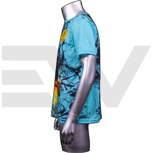 City Capital Blue Open Sleeve Shirt1-min